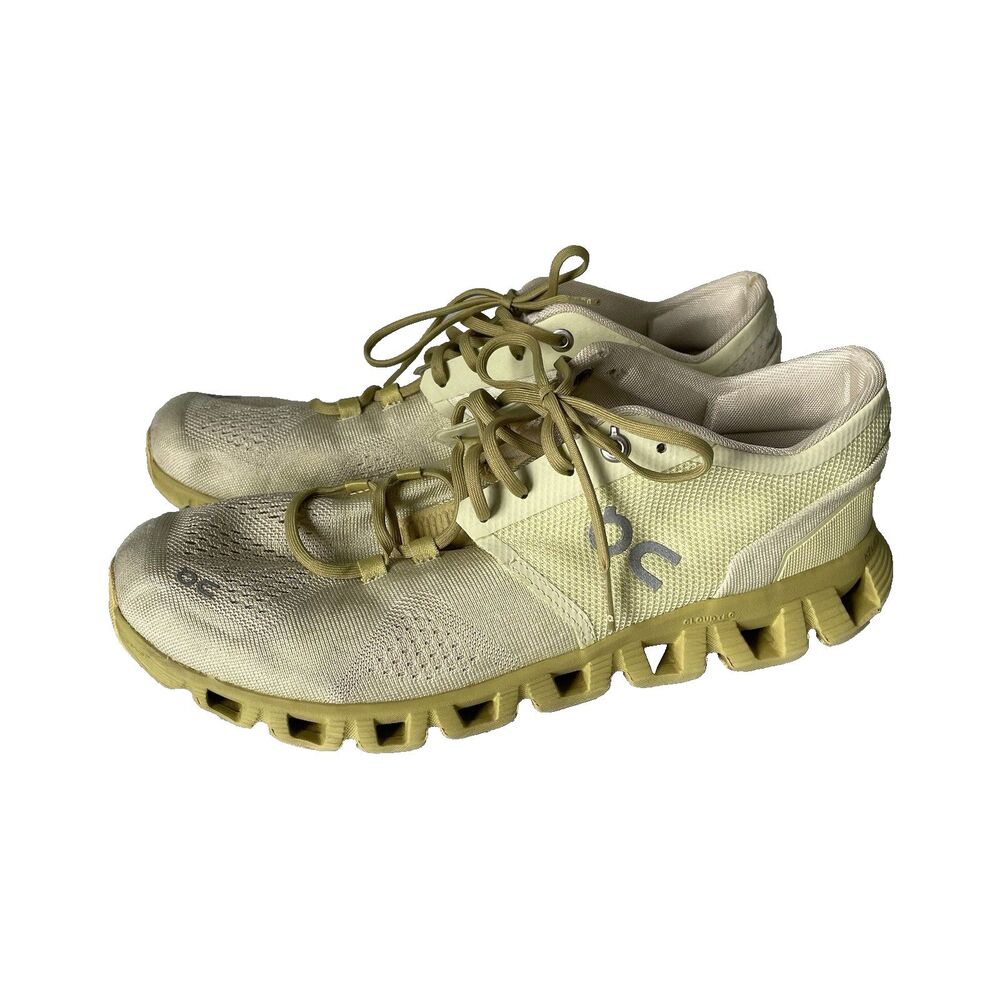 On Running Cloud X Athletic Shoes Supportive Comfort Yellow Women's Size 9.5